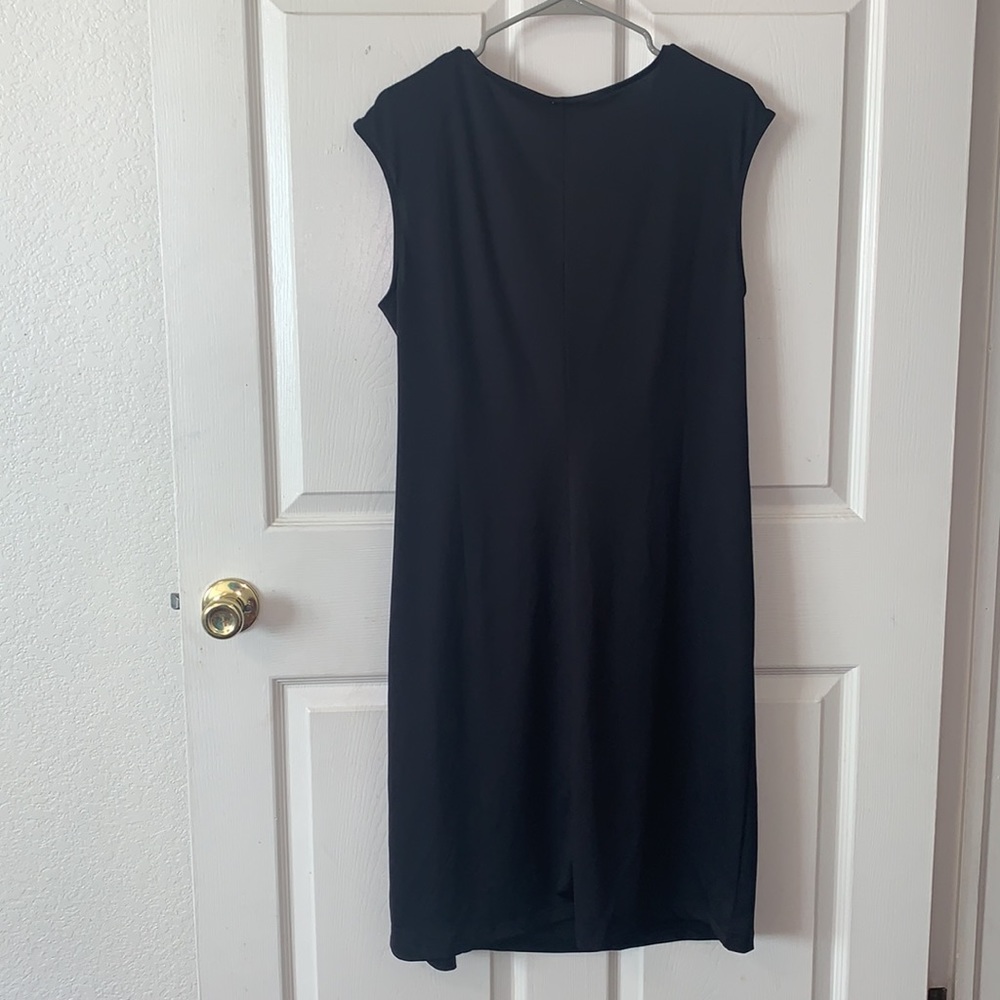 Black Cocktail Dress with Gold Design - Picture 2 of 10